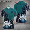 BlueJose Bowling And Pins Thunder Customized Name, Team Name 3D Shirt