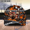 BlueJose Hunting American Flag Sunset Forest Personalized 3D Cap