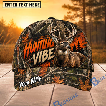 BlueJose Deer Hunting Vibe Camo Personalized 3D Cap