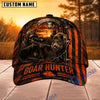 BlueJose Hunting Orange Black Hunter Personalized 3D Cap