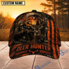 BlueJose Hunting Orange Black Hunter Personalized 3D Cap