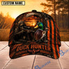 BlueJose Hunting Orange Black Hunter Personalized 3D Cap