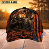 BlueJose Hunting Orange Black Hunter Personalized 3D Cap