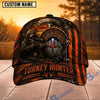 BlueJose Hunting Orange Black Hunter Personalized 3D Cap