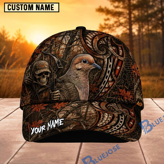 BlueJose Hunting Bowhunter Tribal Camo Personalized 3D Cap (9 animals)