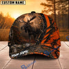 BlueJose Hunting Lace-Up Orange Forest Personalized 3D Cap (12 animals)