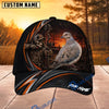 BlueJose Hunting Orange Stripe Skull Archer and Deer Sunset Design Personalized 3D Cap