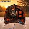 BlueJose Hunting Orange Forest Camo Personalized 3D Cap (9 animals)