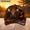 BlueJose Hunting Orange Forest Camo Personalized 3D Cap (9 animals)