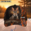 BlueJose Hunting Orange Woodland Hunter Personalized 3D Cap