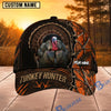 BlueJose Hunting Orange Woodland Hunter Personalized 3D Cap