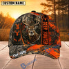 BlueJose Hunting Orange Camo Hunter Personalized 3D Cap (9 animals)