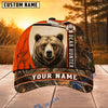 BlueJose Hunting Orange White Camo Hunter Personalized 3D Cap (9 animals)