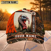 BlueJose Hunting Orange White Camo Hunter Personalized 3D Cap (9 animals)