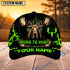 BlueJose Hunting Green Black Born To Hunt Personalized 3D Cap