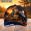 BlueJose Hunting American Flag Sunset Rifle Personalized 3D Cap