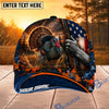 BlueJose Hunting American Flag Sunset Rifle Personalized 3D Cap