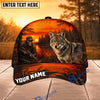 BlueJose Hunting Skull Hunter Orange Sunset Personalized 3D Cap (12 animals)