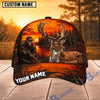 BlueJose Hunting Skull Hunter Orange Sunset Personalized 3D Cap (12 animals)