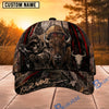 BlueJose Hunting Skull Bowhunter Red Stripe Camo Personalized 3D Cap (12 Caps)