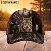BlueJose Hunting Skull Bowhunter Red Stripe Camo Personalized 3D Cap (12 Caps)