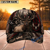 BlueJose Hunting Skull Bowhunter Red Stripe Camo Personalized 3D Cap (12 Caps)