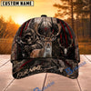 BlueJose Hunting Skull Bowhunter Red Stripe Camo Personalized 3D Cap (12 Caps)