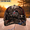 BlueJose Hunting Skull Bowhunter Red Stripe Camo Personalized 3D Cap (12 Caps)