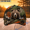 BlueJose Hunting Orange Green Splash Forest Personalized 3D Cap