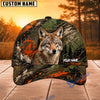 BlueJose Hunting Orange Green Splash Forest Personalized 3D Cap