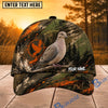 BlueJose Hunting Orange Green Splash Forest Personalized 3D Cap