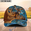 BlueJose Deer Hunter Leather-Style Patch Personalized Hat 3D Printed Multicolor (8 colors)