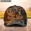 BlueJose Deer Hunter Leather-Style Patch Personalized Hat 3D Printed Multicolor (8 colors)