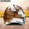 BlueJose Deer Hunter Leather-Style Patch Personalized Hat 3D Printed Multicolor (8 colors)