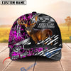 BlueJose Deer Hunting Honeycomb Mesh Grey Stripe Camo Custom Name 3D Cap (5 Colors)