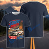 BlueJose "Built to Run" Dry Lake Racing Vintage Muscle Car T-Shirt