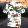 Bluejose Personalized Car Red Mustang Tropical Paradise Hawaiian Shirt