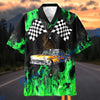 Bluejose Personalized Car "Keep the Legacy Burning" Hot Rod Hawaiian Shirt