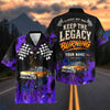 Bluejose Personalized Car "Keep the Legacy Burning" Hot Rod Hawaiian Shirt