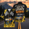 Bluejose Personalized Car "Keep the Legacy Burning" Hot Rod Hawaiian Shirt