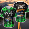 Bluejose ''Keep The Legacy Burning'' Hot Rod Car 3D Baseball Jersey