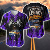 Bluejose ''Keep The Legacy Burning'' Hot Rod Car 3D Baseball Jersey