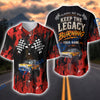 Bluejose ''Keep The Legacy Burning'' Hot Rod Car 3D Baseball Jersey