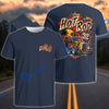 BlueJose Personalized Car Hot Rod 32 T-Shirt – Retro Sunset Flame Coupe