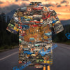 Bluejose Vintage Chrome & Gasoline Hawaiian Shirt