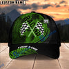 BlueJose Custom Racing Trucker Cap – Personalized Checkered Flag Motorsport Snapback Hat