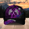 BlueJose Custom Racing Trucker Cap – Personalized Checkered Flag Motorsport Snapback Hat