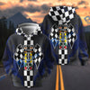 BlueJose Drag Racing Splatter Checkered Flag 3D All-Over Print Hoodie (6 Colors)