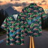 Bluejose Custom Car 1955 Chevy Bel Air Tropical Palm Hawaiian Shirt