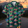 Bluejose Custom Car 1955 Chevy Bel Air Tropical Palm Hawaiian Shirt